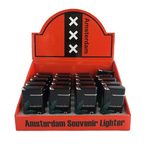 Lighters Torch Black Leaf Green