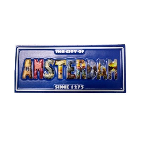 Magnet 3D NM 22 City of Amsterdam Blue