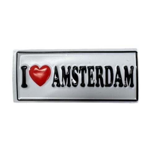 Magnet 3D NM 25 I Love Amsterdam White