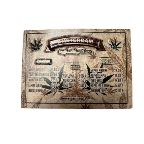 Magnet 3D NM 39 Amsterdam Coffeeshop Menu
