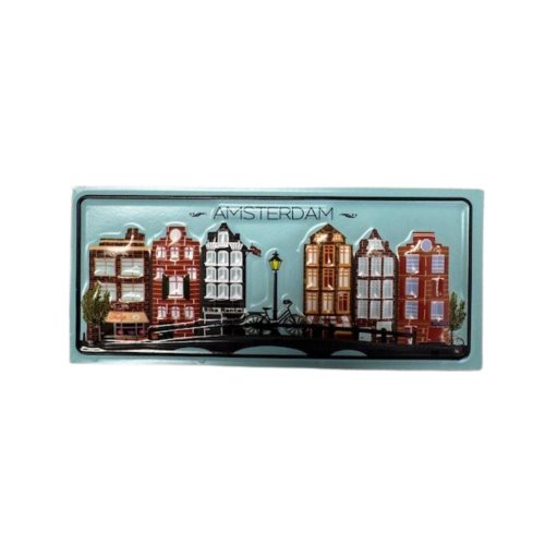 Magnet 3D NM 46 Amsterdam Canalhouses Blue