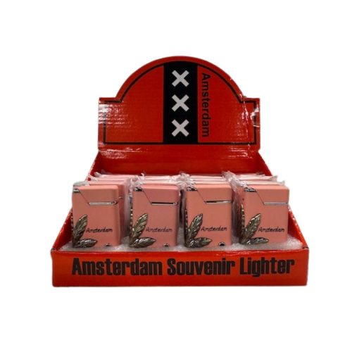 Aanstekers Torch Roze Cannabisblad Brons