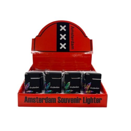 Aanstekers Torch Zwart Cannabisblad Oil