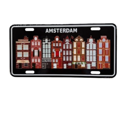 License Plate 16 Canal houses