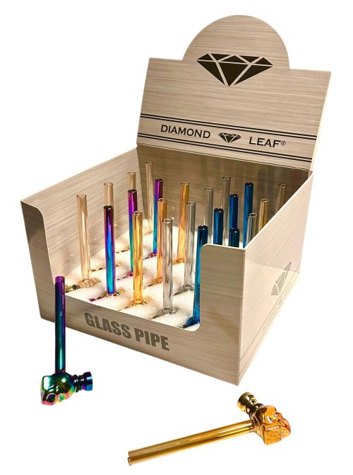 Diamond Leaf Glass Pipes