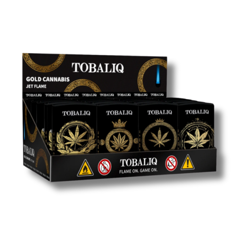 Toballic Jetflame Aanstekers Gold Cannabis