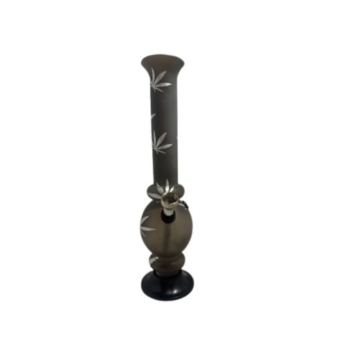 Acryl Bong 13 B Leaf Zwart 26 Cm